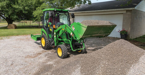 Maintain a Gravel Driveway with a 4-In-1 Bucket Image